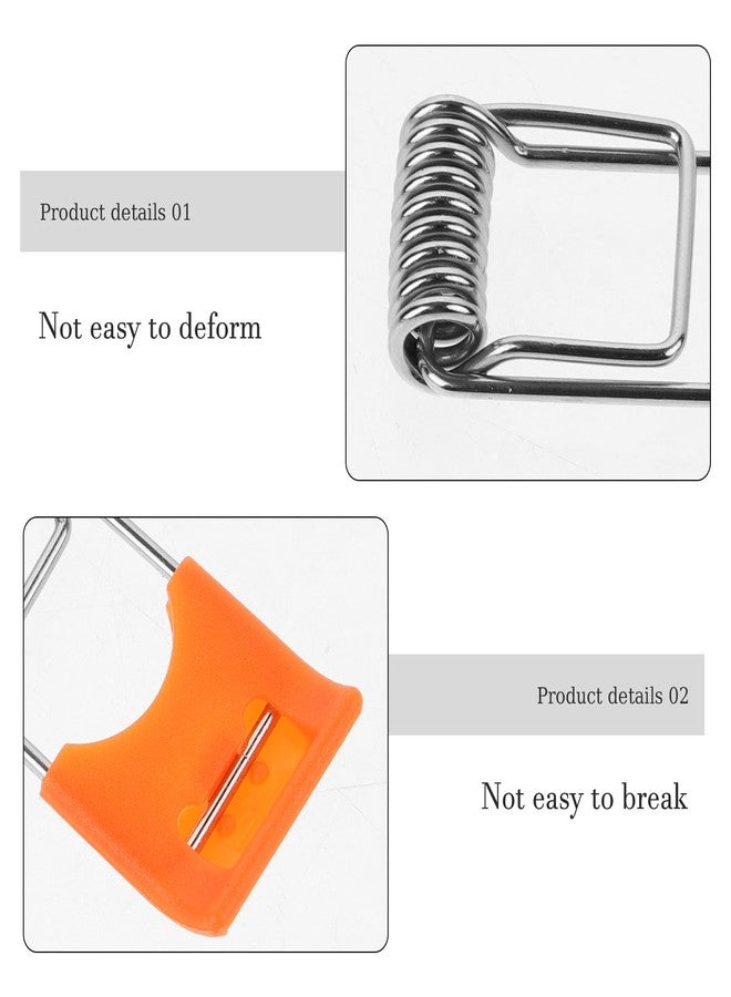 ARTIBETTER Universal Spring Clips for Recessed Lights-Durable Plastic & Metal Retrofit Clips-High-Visibility Orange, 1.65" Compact Design-Easy Install for Panel/Tube/Spot/Hallway Lighting Accessories - Image 3