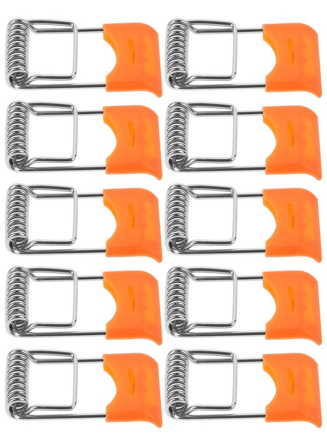 ARTIBETTER Universal Spring Clips for Recessed Lights-Durable Plastic & Metal Retrofit Clips-High-Visibility Orange, 1.65" Compact Design-Easy Install for Panel/Tube/Spot/Hallway Lighting Accessories - Image 1