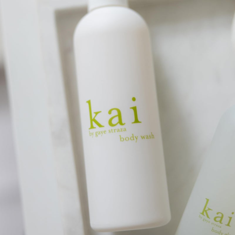 kai Body Wash, 8 Fl Oz., foaming body wash with vitamin e, extracts of cucumber + comfrey, scented with the delicously, fresh + clean signature fragrance. vegan, cruelty free, made in the usa - Image 3