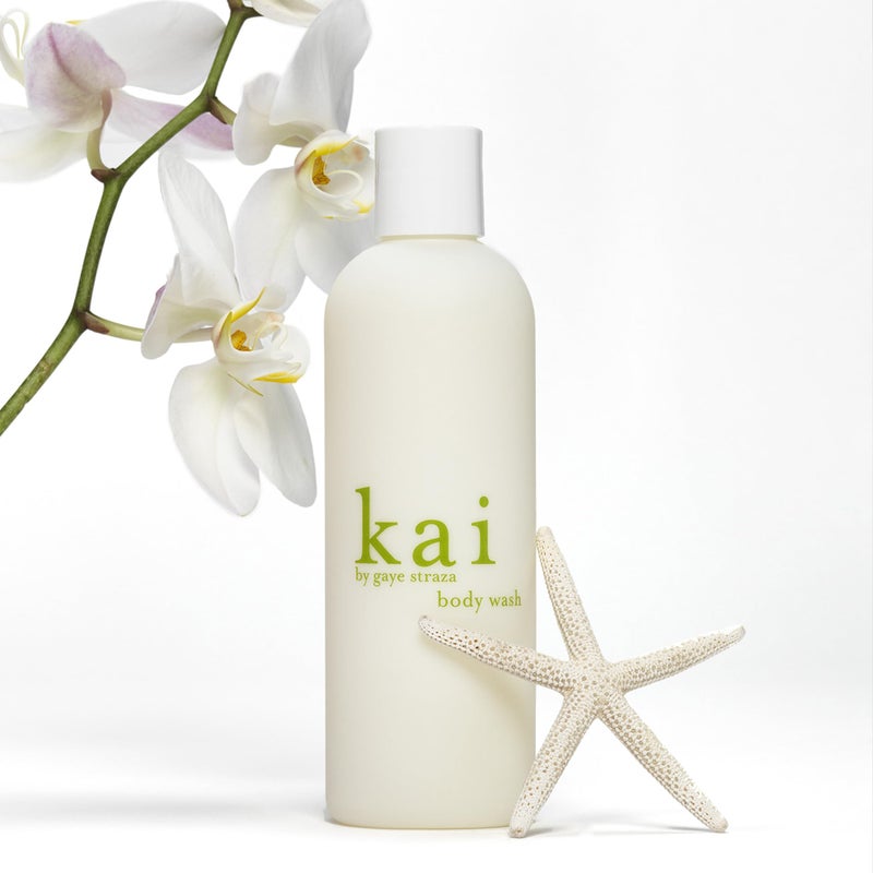 kai Body Wash, 8 Fl Oz., foaming body wash with vitamin e, extracts of cucumber + comfrey, scented with the delicously, fresh + clean signature fragrance. vegan, cruelty free, made in the usa - Image 2