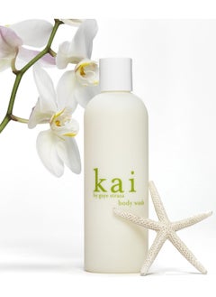 KAI kai Body Wash, 8 Fl Oz., foaming body wash with vitamin e, extracts of cucumber + comfrey, scented with the delicously, fresh + clean signature fragrance. vegan, cruelty free, made in the usa  - Image 2