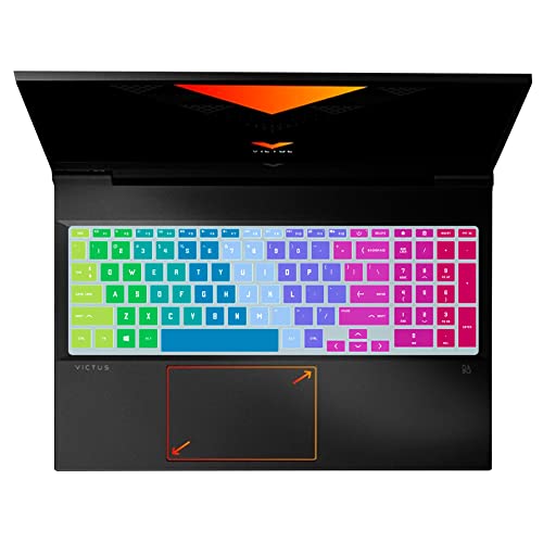 LAPRITE Premium Keyboard Cover Protector Fit with Victus by HP Ryzen 5 5600H 16.1-inch FHD Gaming Laptop Model 16-e0162AX - Rainbow - Image 5