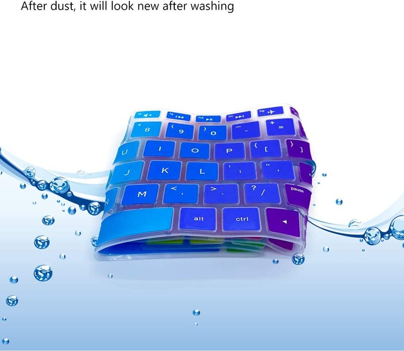 LAPRITE Premium Keyboard Cover Protector Fit with Victus by HP Ryzen 5 5600H 16.1-inch FHD Gaming Laptop Model 16-e0162AX - Rainbow - Image 3