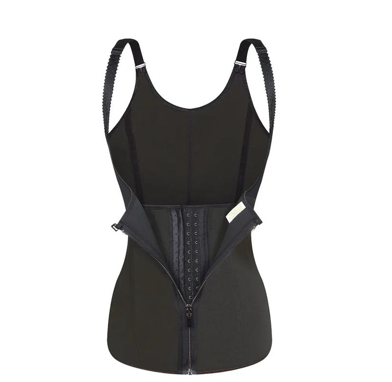 Bluejw Women's Zipper Waist Trainer Corset - Slimming Body Shaper Cincher with Tummy Control & Waist Trimmers for Sports - Image 1
