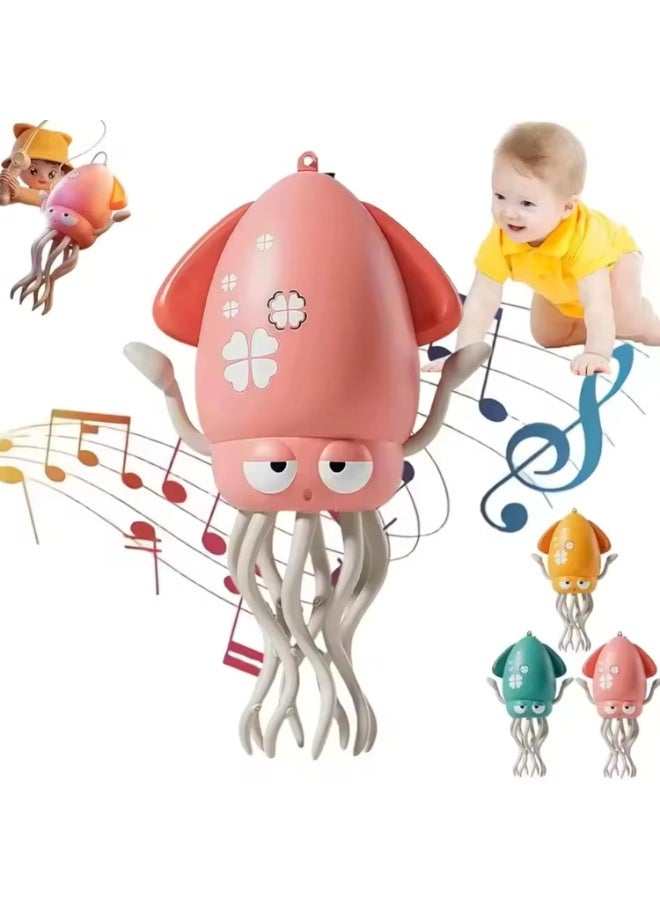 Twisoo Rechargeable Electronic Sensing Crawling Crab Baby Toy – Musical Interactive Obstacle Sensor Toys with LED Lights, Crazy 8-Leg Wiggly Robotic Educational Toy for Kids & Toddle - Image 1