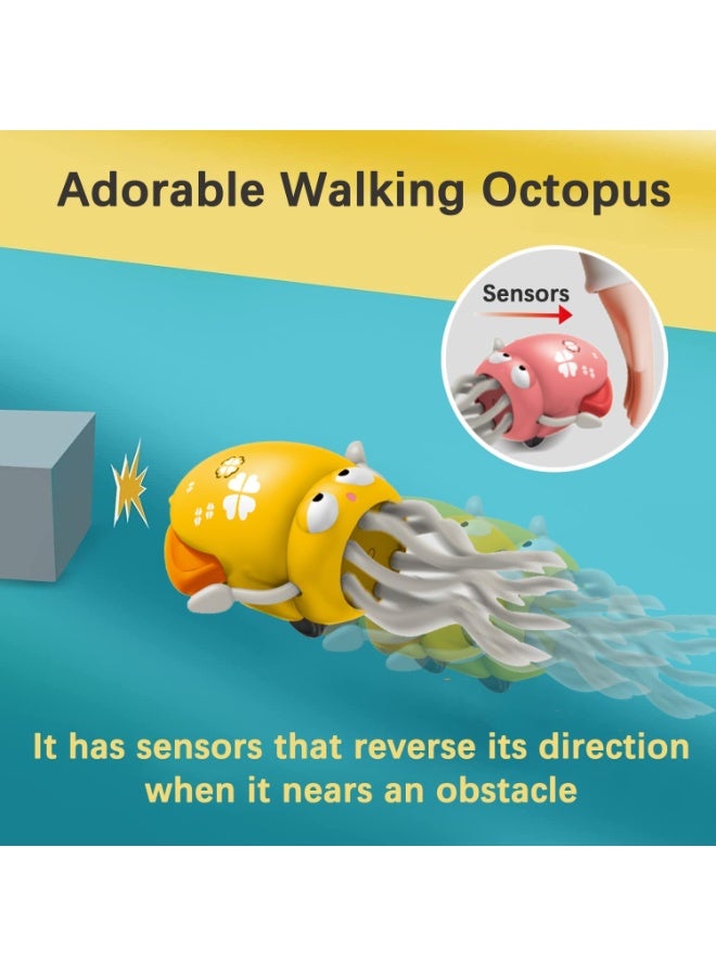 Twisoo Rechargeable Electronic Sensing Crawling Crab Baby Toy – Musical Interactive Obstacle Sensor Toys with LED Lights, Crazy 8-Leg Wiggly Robotic Educational Toy for Kids & Toddle - Image 4