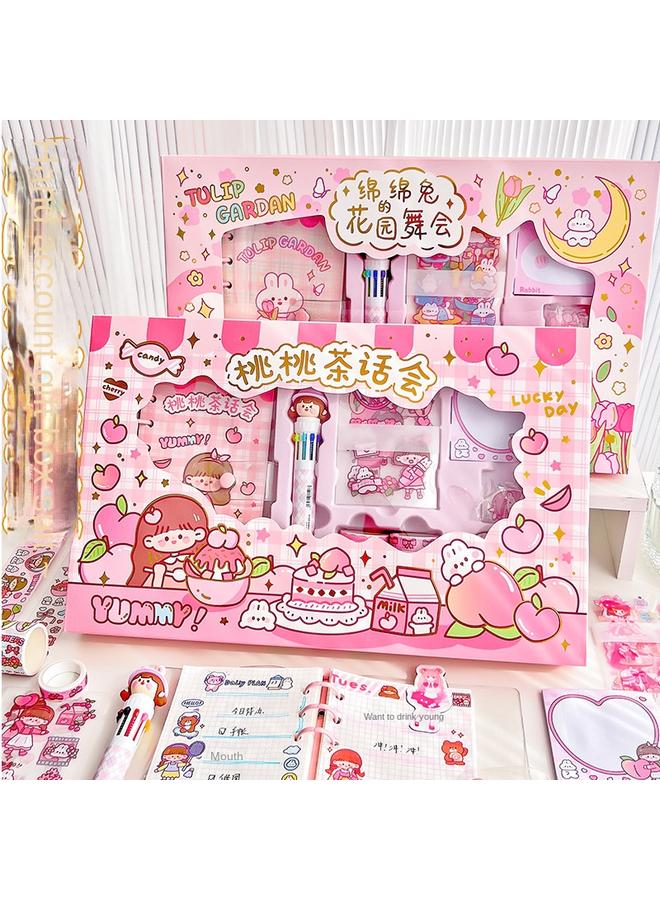 Bluejw Kaba Bear Cute Hand Account Book Suit Gift Box Net Red High Color Value Notebook 2022 Hand Account Material Gift Pack - Image 2