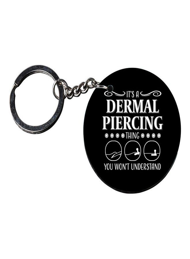 Tinywalk Set of 2 | Circle Shape Printed Wooden Keychains Dermal | Circle Shape keyrings | Circle Shape Keychains| Printed keyrings - Image 3