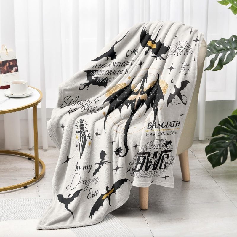 Dragon Blanket 50 X 40 Inch Soft Flannel Comfort Throw Blanket - Versatile Mythical Dragon Wing Design Sofa Throw for Bedroom Living Room Camping Kids Adults Gift - Image 5