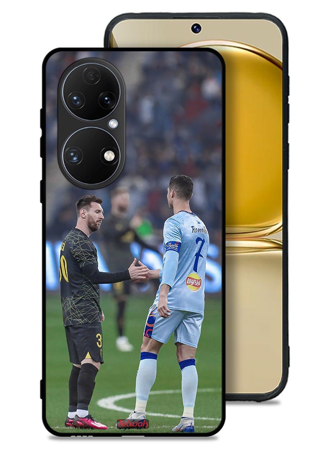 Tolwak Huawei P50 Protective Case Cover Messi And Ronaldo - Image 1