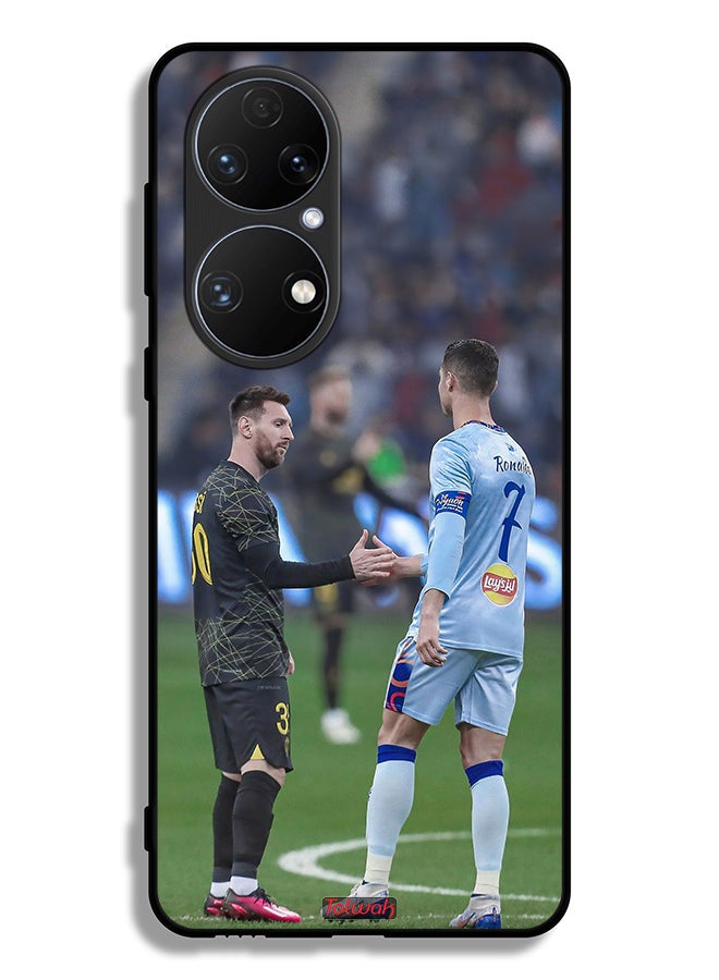 Tolwak Huawei P50 Protective Case Cover Messi And Ronaldo - Image 2