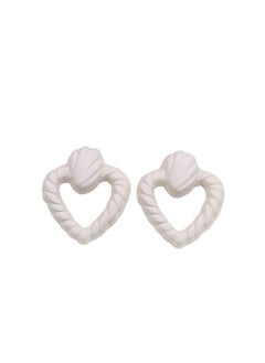 triangle Earring Of Fluffy Women's Accessories-White
