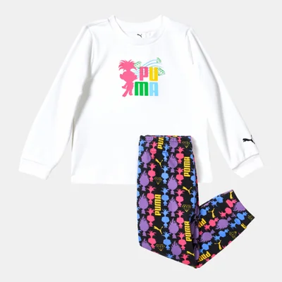 PUMA Kids' x Trolls Minicat Sweatshirt and Sweatpants Set