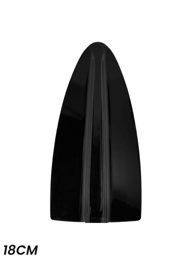 Universal Shark Fin Car Antenna – 18CM Waterproof AM/FM Signal Enhancer, Stylish Roof Antenna Replacement, Easy Adhesive Installation for All Cars - Image 1