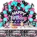 OurWarm 130 Pcs Tik Tok Birthday Party Decorations Music Happy Birthday Decorations Tiktok Party Theme Party Supplies Includes Happy Birthday Banner Balloons Arch Tablecloth for Birthday Decor - Image 2