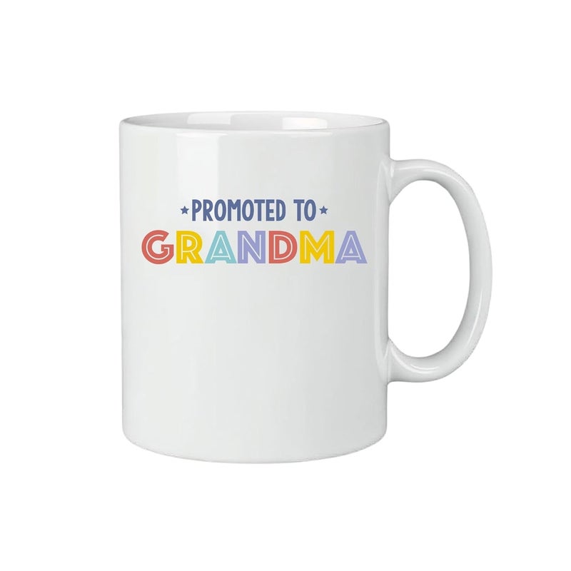 KNITROOT Ceramic Coffee Mug Microwave Safe Promoted to Grandma Print Premium Ceramic Mug Tea Mug Milk Mug Cup for Gift Best Return Gift Best Gift White Mug 250ml85oz - Image 2