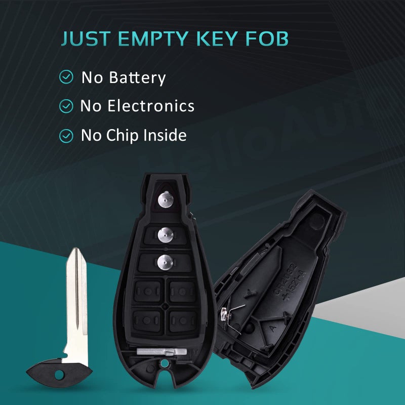 HelloAuto Key Fob Replacement Keyless Entry Remote Car Key Fob for 2008-2012 Dodge Grand Caravan Challenger Charger Durango for Ram 3 Button M3N5WY783X 433Mhz - Image 3