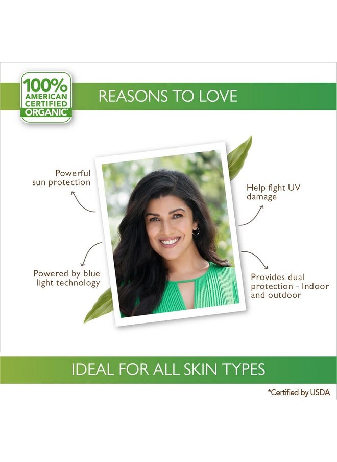 Organic Harvest Sunscreen Spf 60 For All Skin Type | For Women & Men With Blue Light Technology, Protects From Harmful Uva & Uvb Rays | Quick Absorb, Hydrates Skin | 100% American Certified Organic, Sulphate & Paraben Free - 100Gm  - Image 4