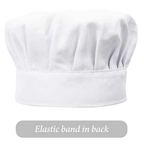 ALIPOBO Kids Apron and Chef Hat Set, Children's Adjustable Bib Apron with 2 Pockets. Cute Boys Girls Kitchen Apron for Cooking, Baking, Painting, Training Wear (6-12 Year, White) - Image 5