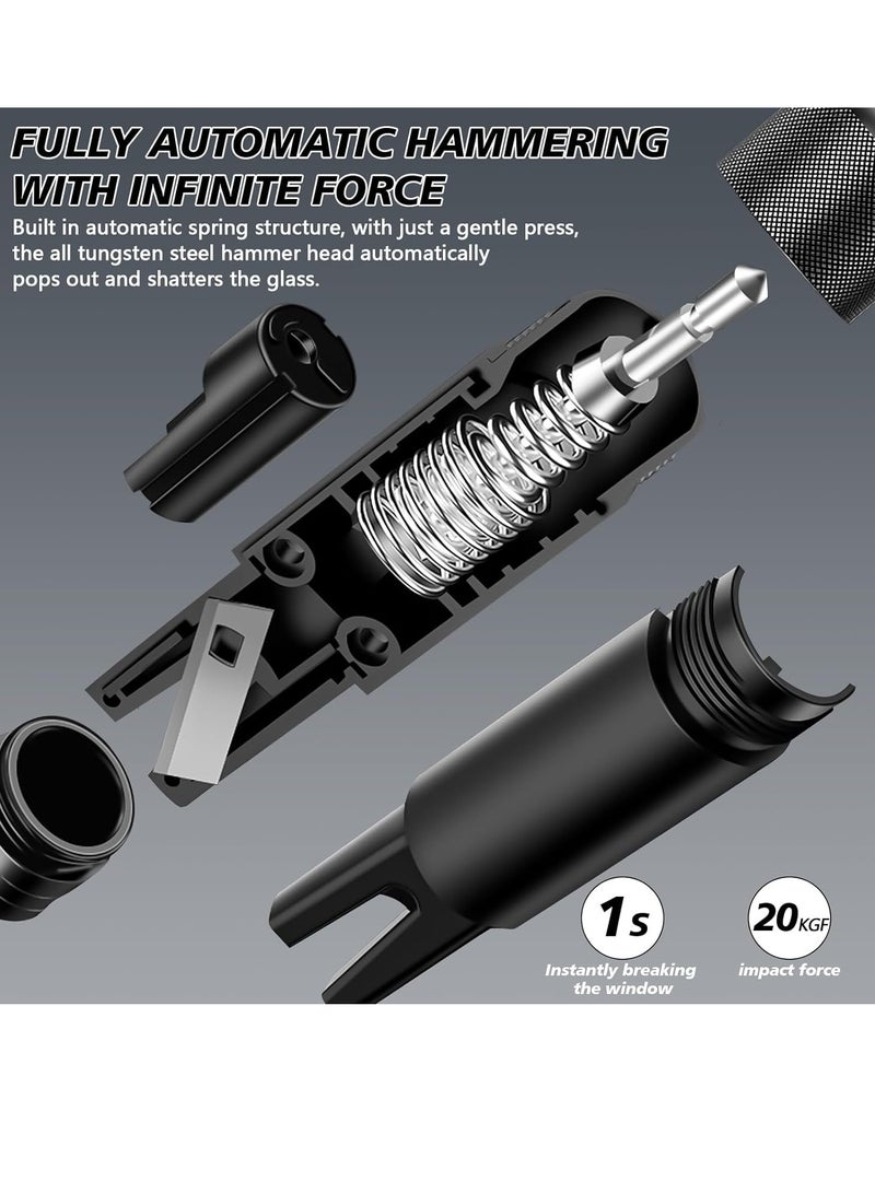 general 2 Pack Car Window Breaker Seatbelt Cutter Hammerdex, Safehammer Glass Breaker Car Window Breaker, for Emergency Under Water Car Safety Tool - Image 5