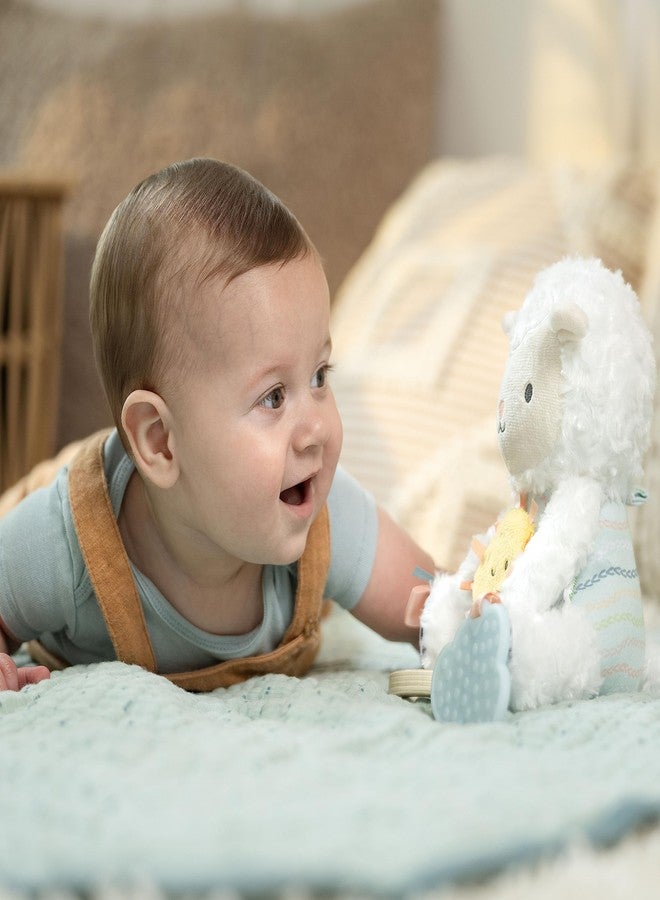 Ingenuity Calm Springs Plush Activity Pal BPA-Free Cloud Teether, Multi-Texture Fabrics, Sheppy - Image 3