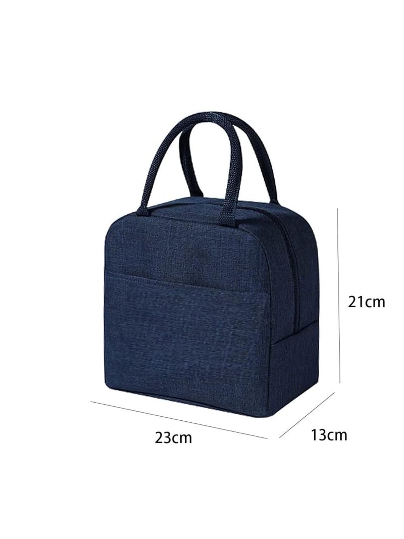 ProArch ProArch Small Tote Cooler Insulated Food Bags Portable Picnic Lunch Box Bag for Office Travel Picnic Thermal Bag Aluminum Foil Thickened Bento Tote Bags Student Office Worker PicBlue  - Image 4