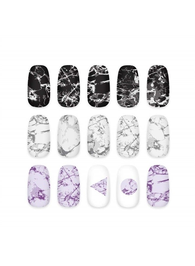 KADS Nail Art Stamping Plate Marble Nail Template Nail Art Design Tool Nail DIY Design Image Plate (FA056) - Image 1