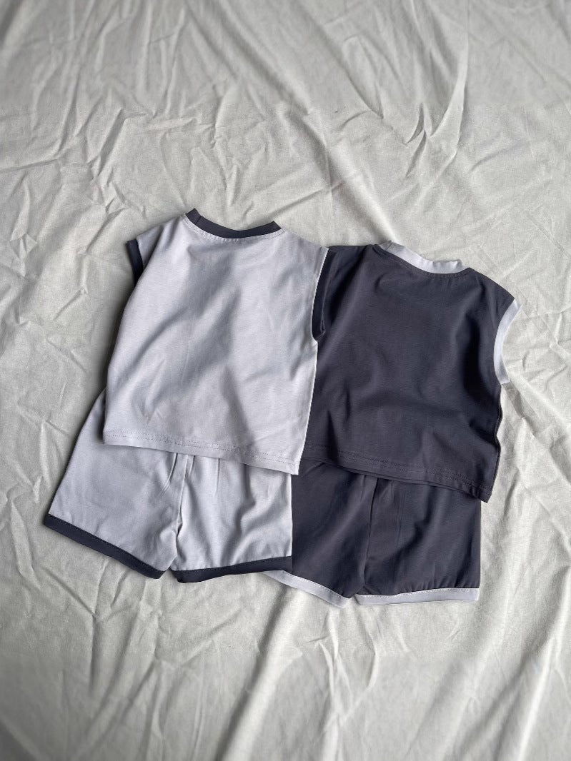 Children'S Vest T-Shirt Men'S And Women'S Baby Cotton All-Match Top Korean Children'S Trendy Top Children'S Clothing Trendy - Image 3