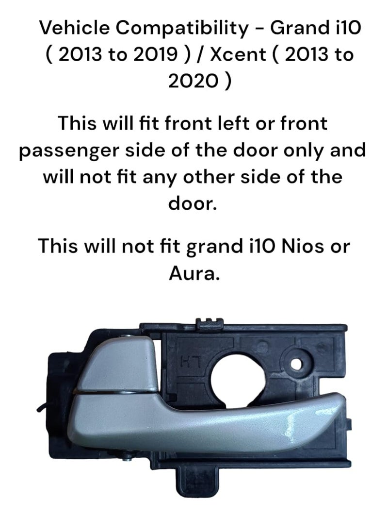 Auto-Ex Inner Inside Door Handle Lock RC Lever Compatible/Replacement for Hyundai Grand i10 (2013 to 2019) / Xcent (2013 to 2020) Front Left Passenger Side - Image 2