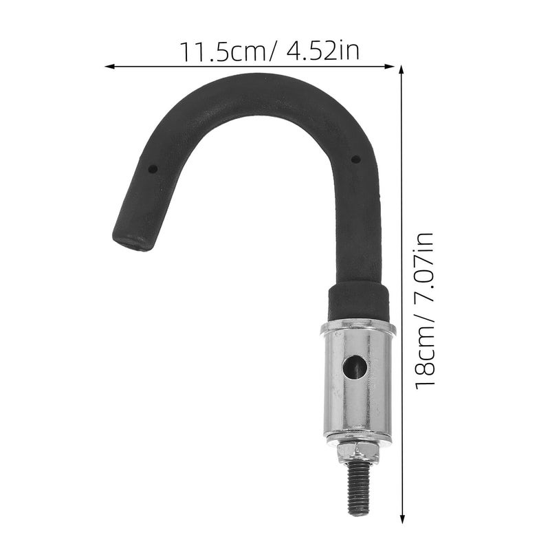 2 Pcs Telescoping Ladder Hooks Screw In Stabilizer Hangers For Garage And Roof Storage Outdoor Ladder Accessories Anti Drop Design Black - Image 3