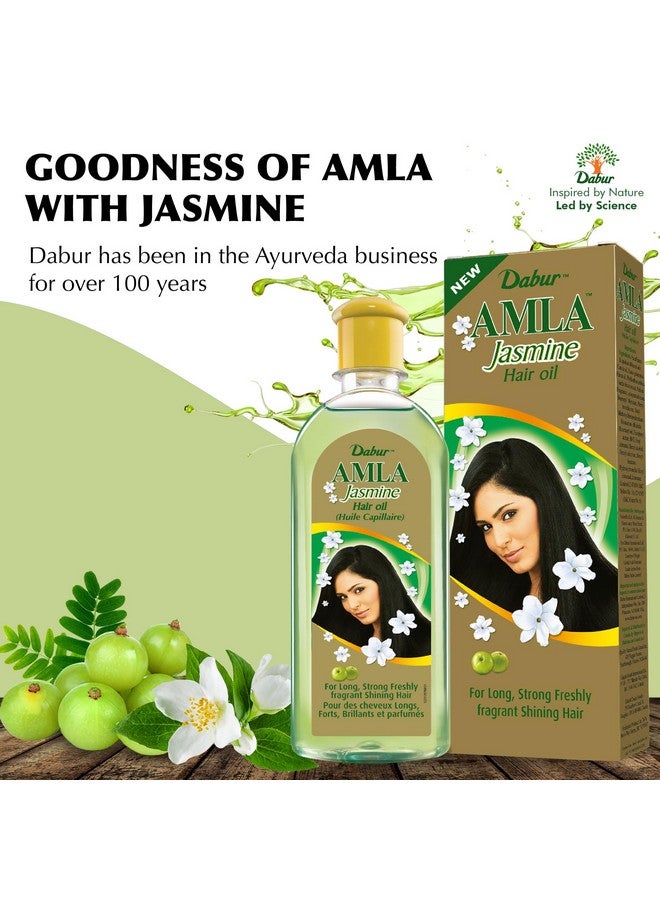 دابر زيت شعر دابر أملا بالياسمين - علاج هندي للشعر لشعر صحي وفروة رأس رطبة ومقوي، للرجال والنساء، 10.14 أونصة سائلة - Image 4