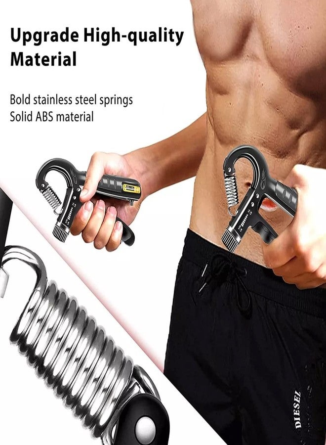 COOL INDIANS COOL INDIAN Hand Grip Workout Strengthener, Adjustable Hand Gripper for Men & Women for Gym Workout Hand Exercise Equipment to Use in Home for Forearm Exercise, Finger Power Gripper (GREY) - Image 5