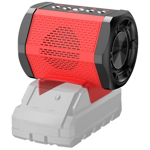 ohyes Bluetooth Speaker Compatible with Milwaukee 18V Battery Packs with USB-A/C Charging for Jobsite Camping & Parties (Battery not Included) - Image 1