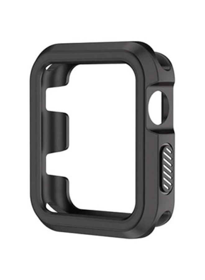 NIBEMINENT Rugged Armor Bumper Protective Case Cover For Apple Watch Series 1/2/3 42mm Black - Image 1