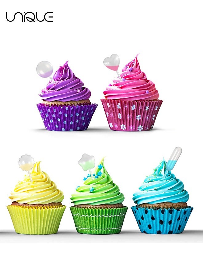 Unique - Cupcakes Pipettes,250PCS 4 ml Plastic Strawberry Pipettes Mini Pipettes Squeeze Dropper Liquid Injector Pipettes for Strawberries, Cupcake, Chocolate, Birthday Party and Holiday Decoration - Image 1