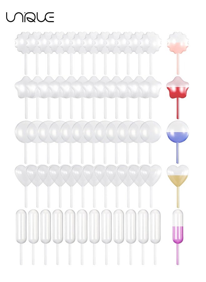 Unique - Cupcakes Pipettes,250PCS 4 ml Plastic Strawberry Pipettes Mini Pipettes Squeeze Dropper Liquid Injector Pipettes for Strawberries, Cupcake, Chocolate, Birthday Party and Holiday Decoration - Image 1