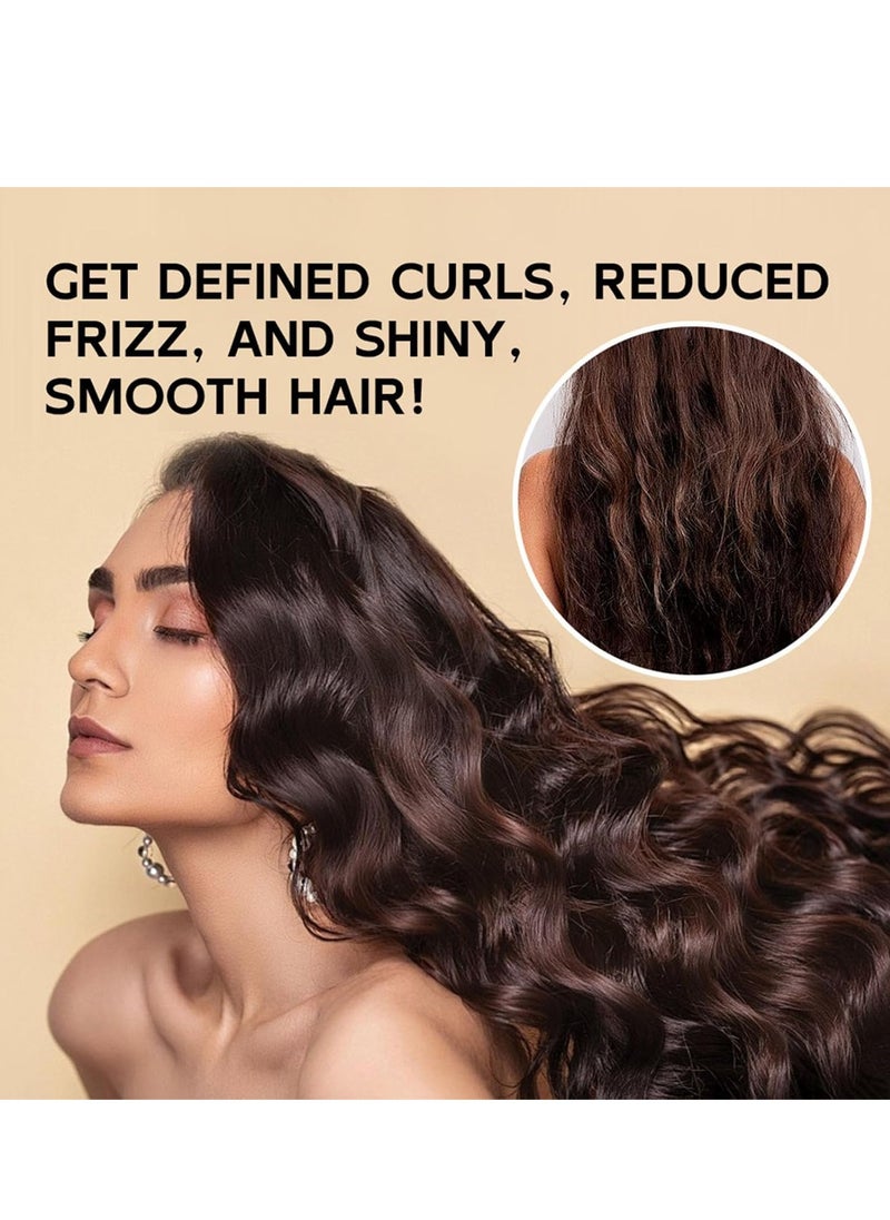 Morocco Curl Defining Cream, 280ml Morocco Dynamic Elastin - Long-Lasting Styling Volume Moisturizing Elasticity, Wavy Hair Anti Frizz Curl Cream