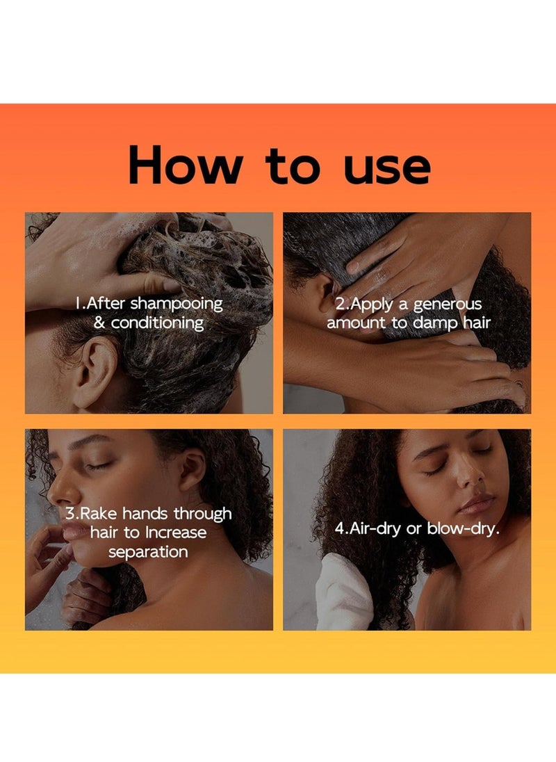 Morocco Curl Defining Cream, 280ml Morocco Dynamic Elastin - Long-Lasting Styling Volume Moisturizing Elasticity, Wavy Hair Anti Frizz Curl Cream