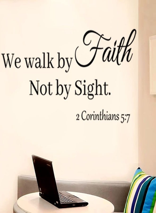 Datesno Inspirational Quote Wall Decals Religious Bible Verse Wall Stickers Peel and Stick Motivational Wall Decal for Bedroom Living Room Kitchen Dinning Office Bathroom. - Image 4