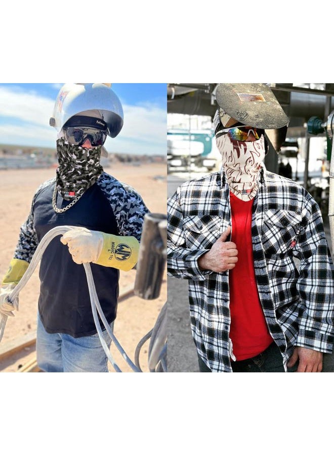 BOCOMAL FR Balaclava Face Mask 7oz Flame Resistant Covering Welding Hood Arc Rated NFPA2112 CAT2 One Size - Image 4