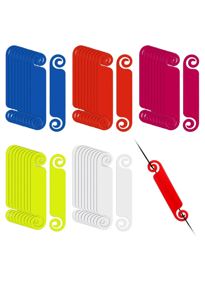 Oasisgalore 50PCS Multi-Color Waterproof Cable Tags for Cable Management and Electronic Identification  - Image 1