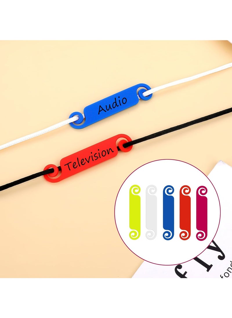 Oasisgalore 50PCS Multi-Color Waterproof Cable Tags for Cable Management and Electronic Identification  - Image 2