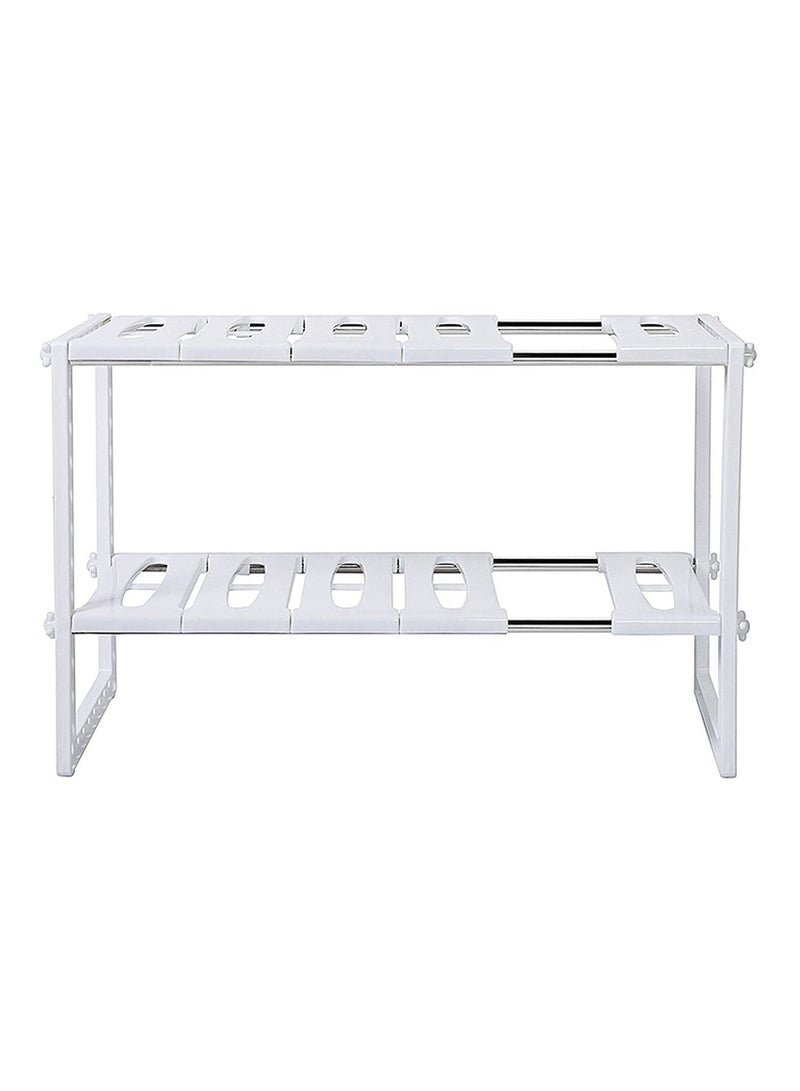 2 Tiers Expandable Stainless Steel Kitchen Storage - Image 4