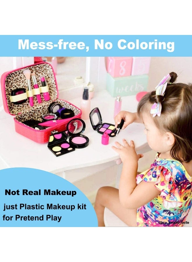 Kids' makeup set for girls, washable makeup for girls, realistic makeup set for toddlers, safe dress-up toys for girls and princesses, birthday gift for girls - Image 3