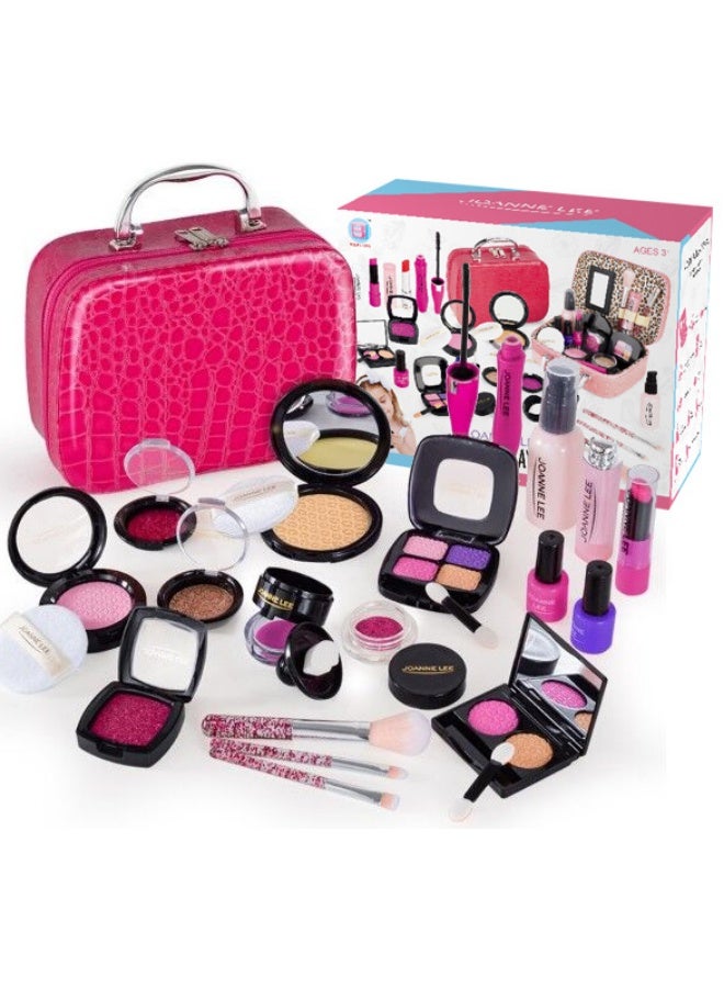 Kids' makeup set for girls, washable makeup for girls, realistic makeup set for toddlers, safe dress-up toys for girls and princesses, birthday gift for girls - Image 2