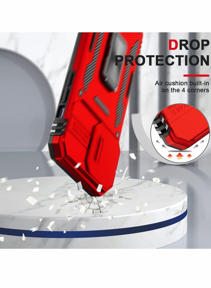 Excefore Case for iPhone 14 Pro Max Case with Camera Cover, Cover with Screen Protector Heavy Dut Protective Phone Case with Kickstand for Apple iPhone 14 Pro Max - Image 3