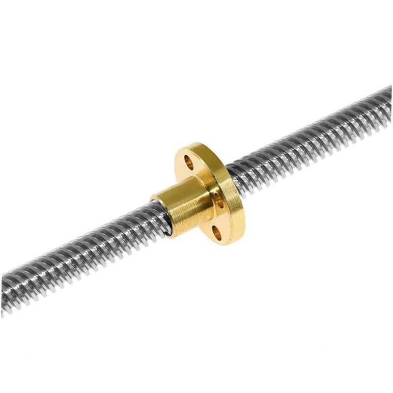 Stainless Steel Lead Screw Rod 20x0.8cm with Nut for 3D Printer - Image 2