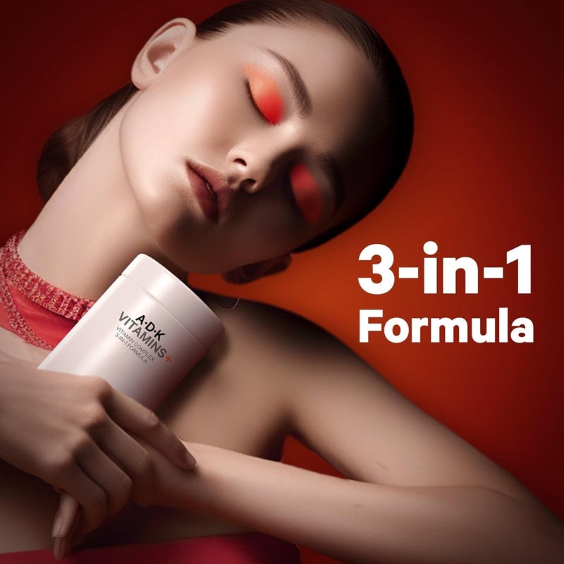 Codeage ADK Vitamins Supplement  Essential Vitamin A D3 5000 IU K1  K2 MK4  MK7  6Month Supply  1 Capsule per Serving NonGMO GlutenFree  180 Capsules - Image 3