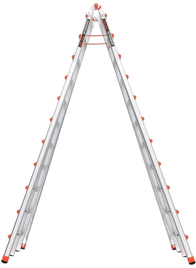 Euro Star Little Giant Ladders, SkyScraper, M21, 11-21 Foot, Stepladder, Aluminum, Type 1A, 300 lbs Weight Rating, (10121),Gray - Image 3