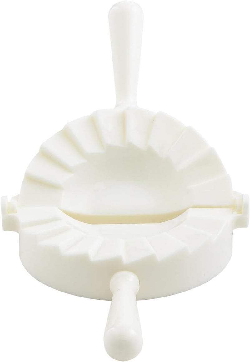 Helen's Asian Kitchen Helen Chen's Dumpling Press and Pierogi Maker - White Plastic Kitchen Tool for Making Dumplings, Pot Stickers, and Pastries - Image 1
